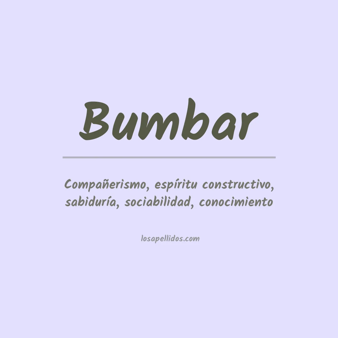Apellido Bumbar