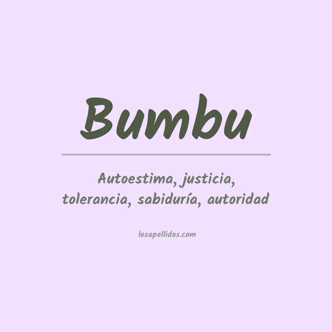 Apellido Bumbu
