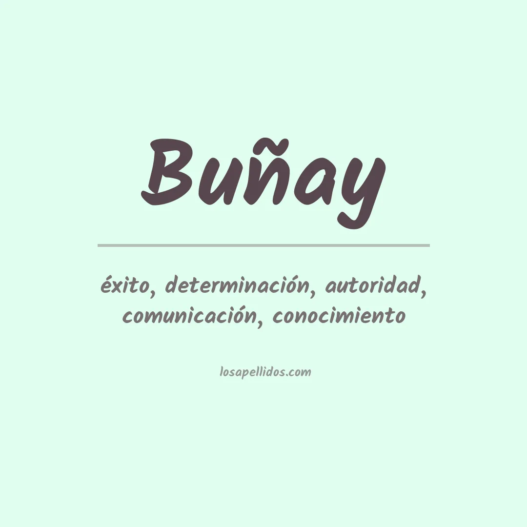 Apellido Buñay