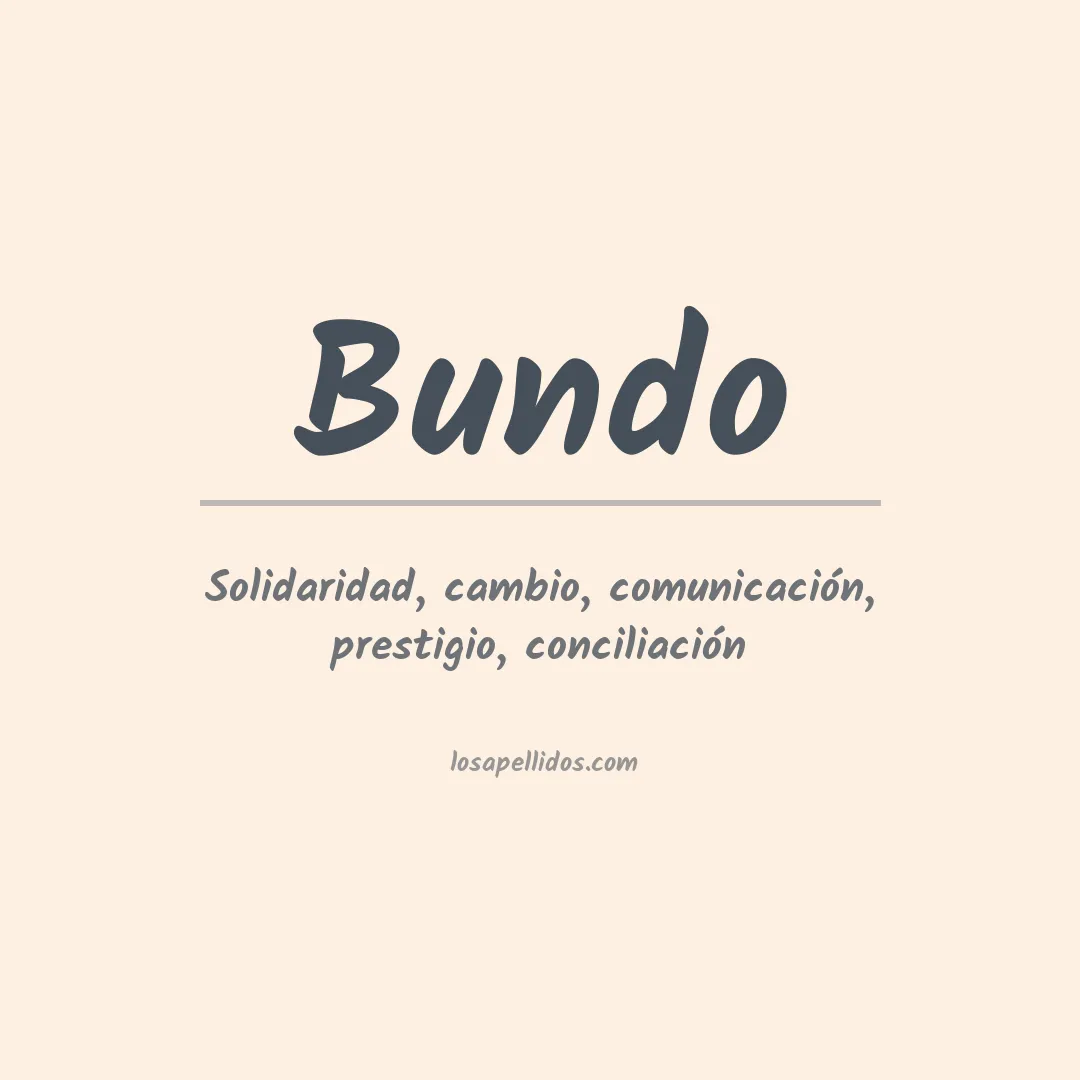 Apellido Bundo