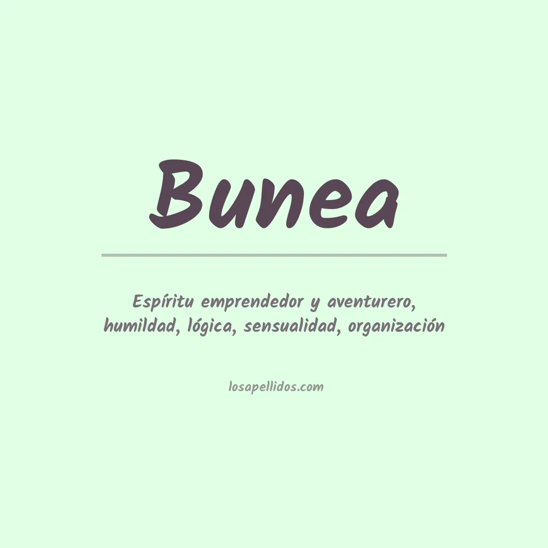 Apellido Bunea