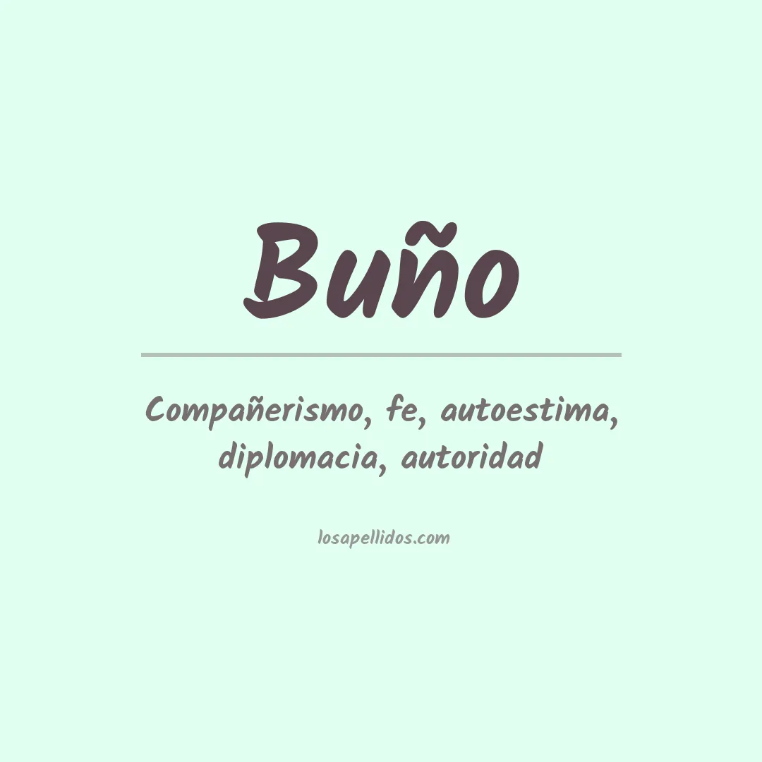 Apellido Buño