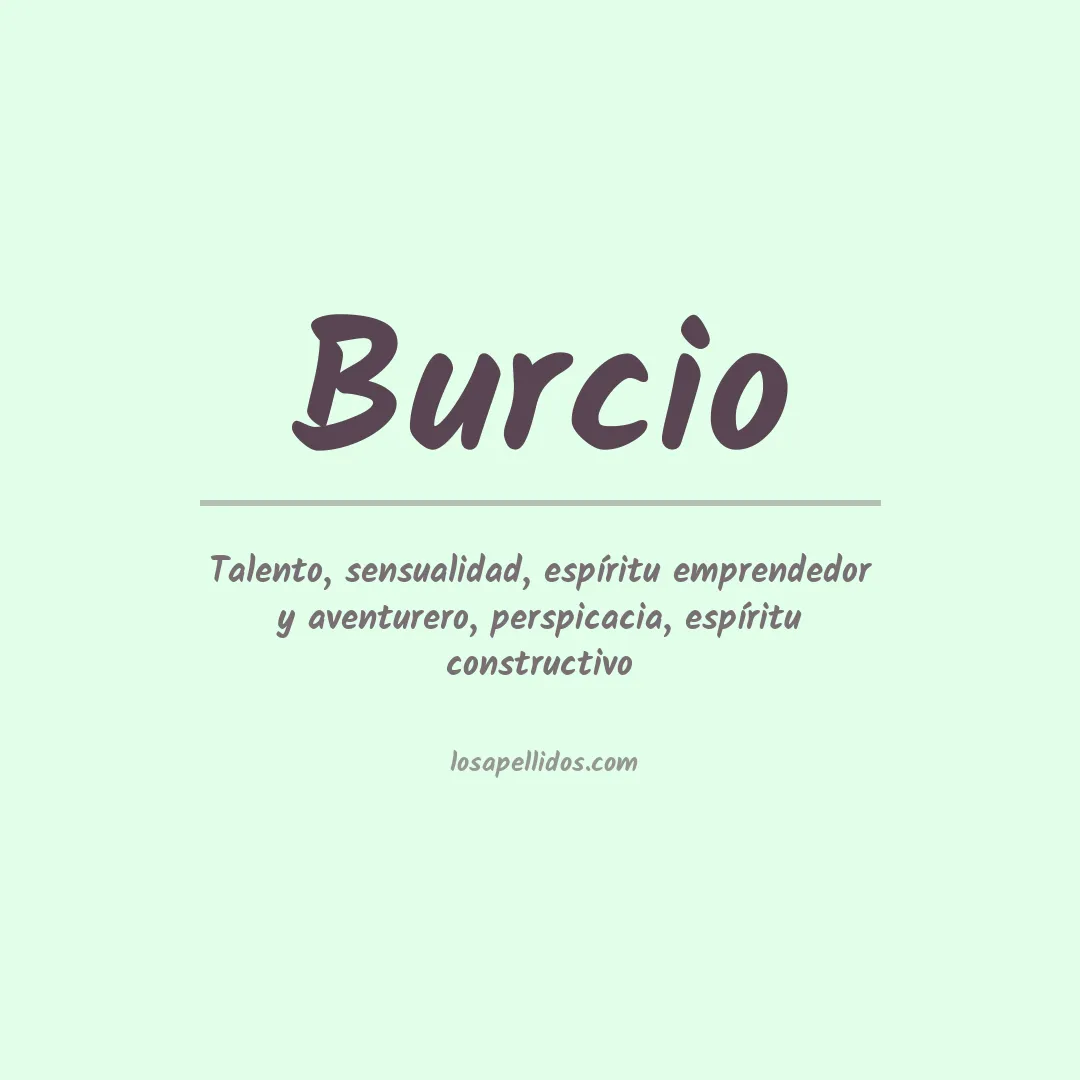 Apellido Burcio