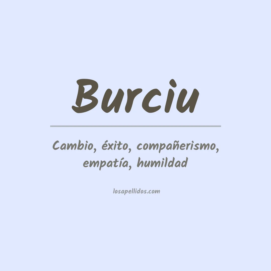 Apellido Burciu