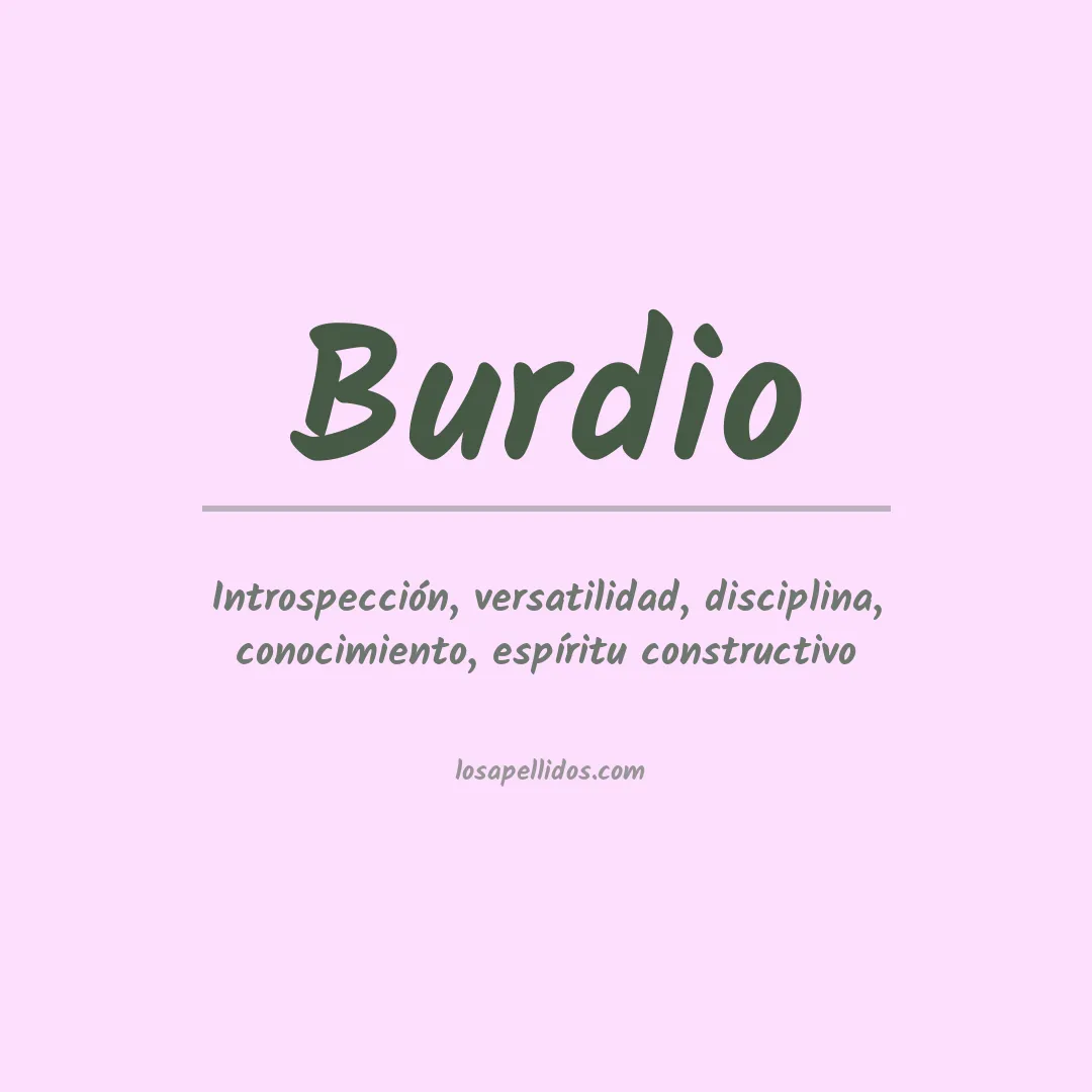 Apellido Burdio