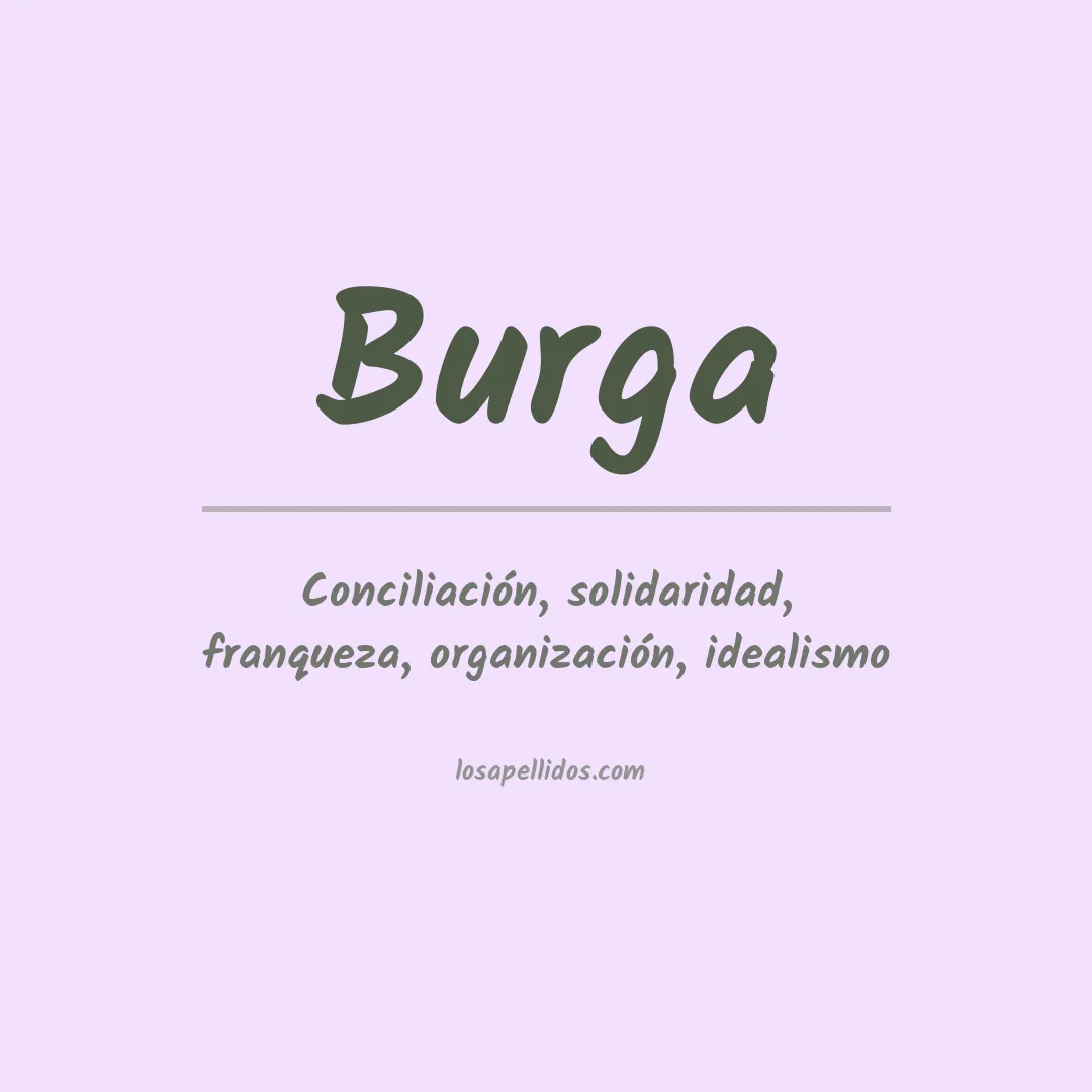 Apellido Burga