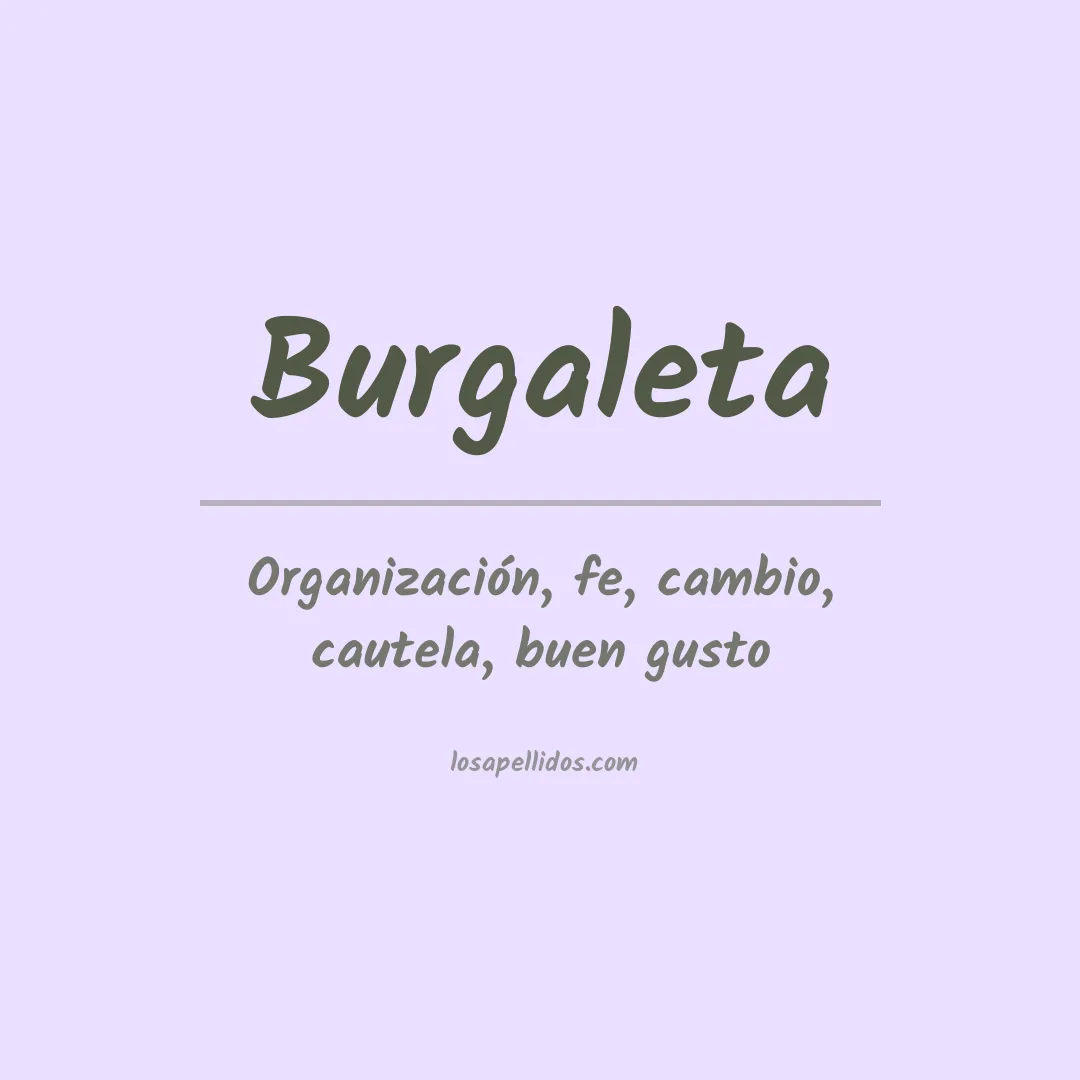 Apellido Burgaleta