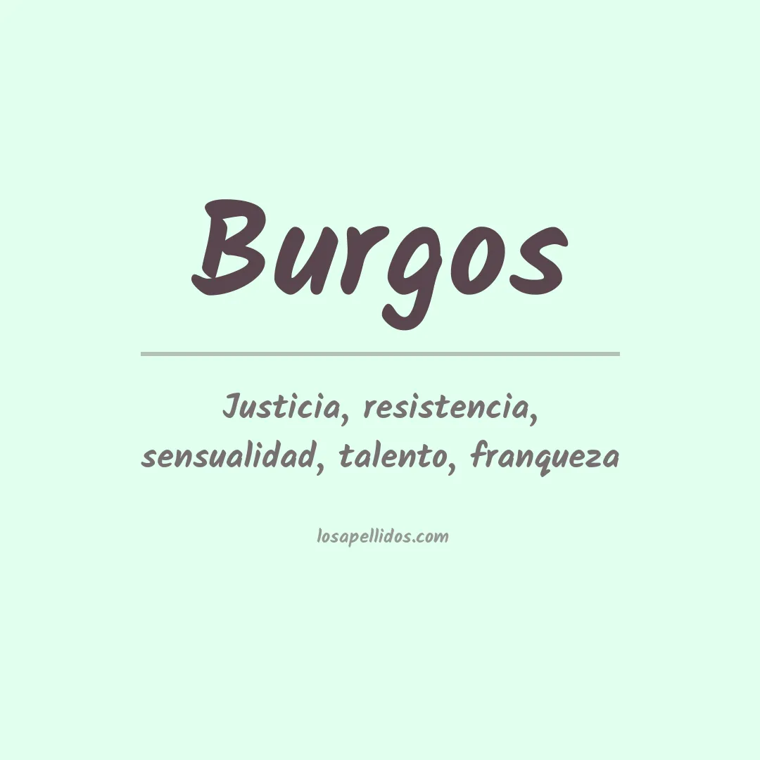 Apellido Burgos