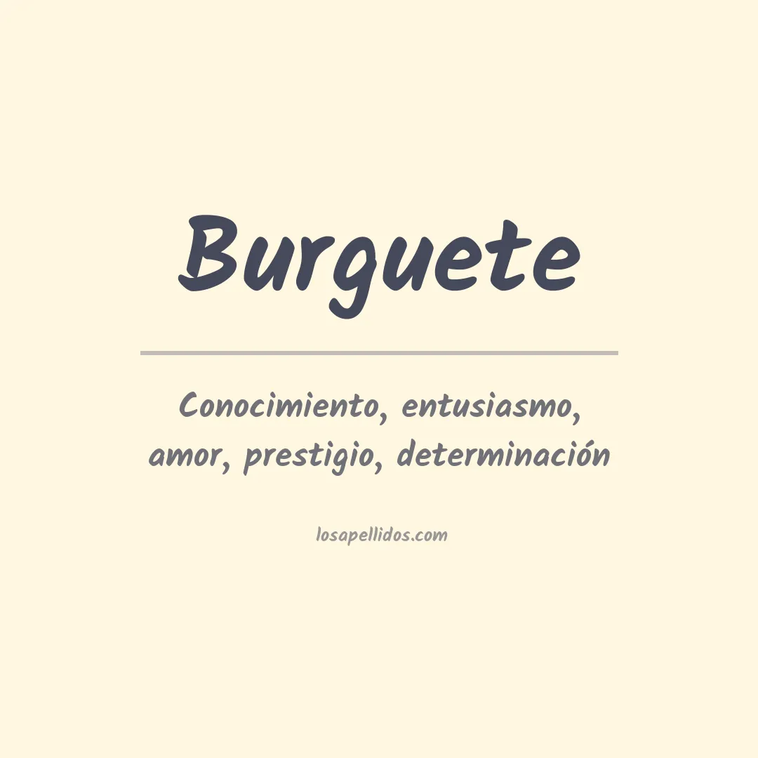 Apellido Burguete