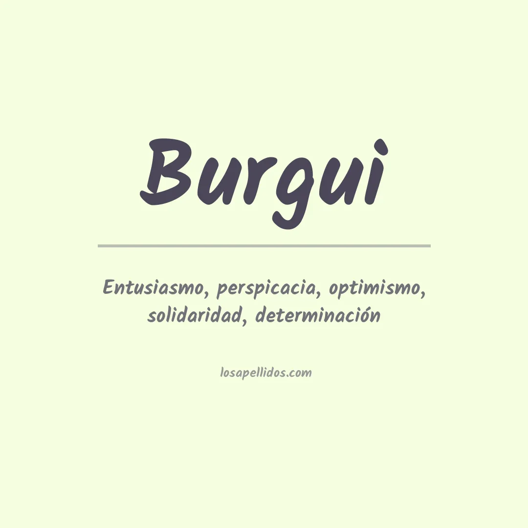 Apellido Burgui