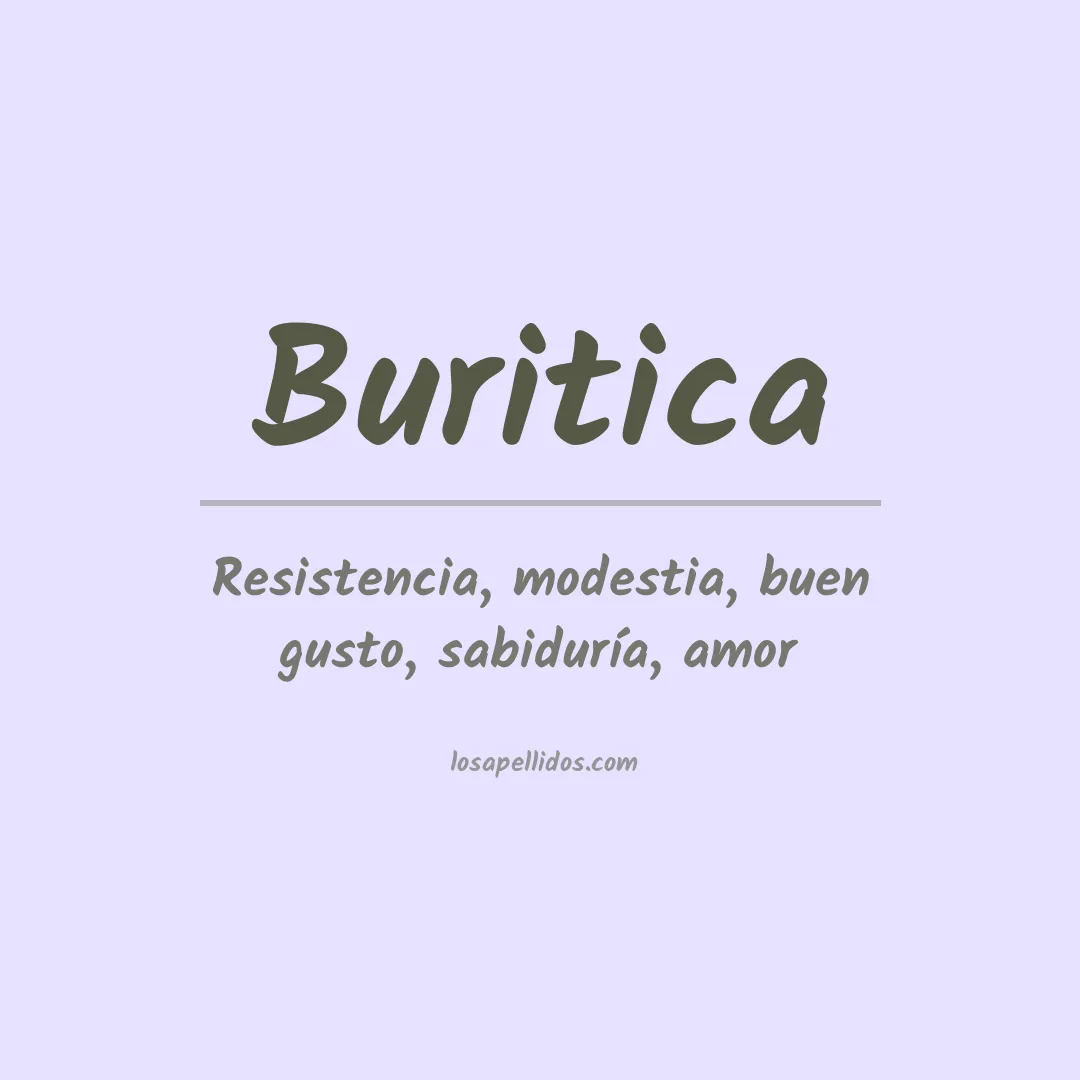 Apellido Buritica