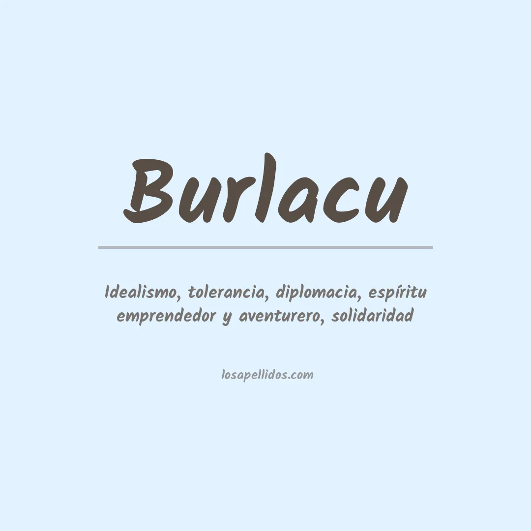 Apellido Burlacu