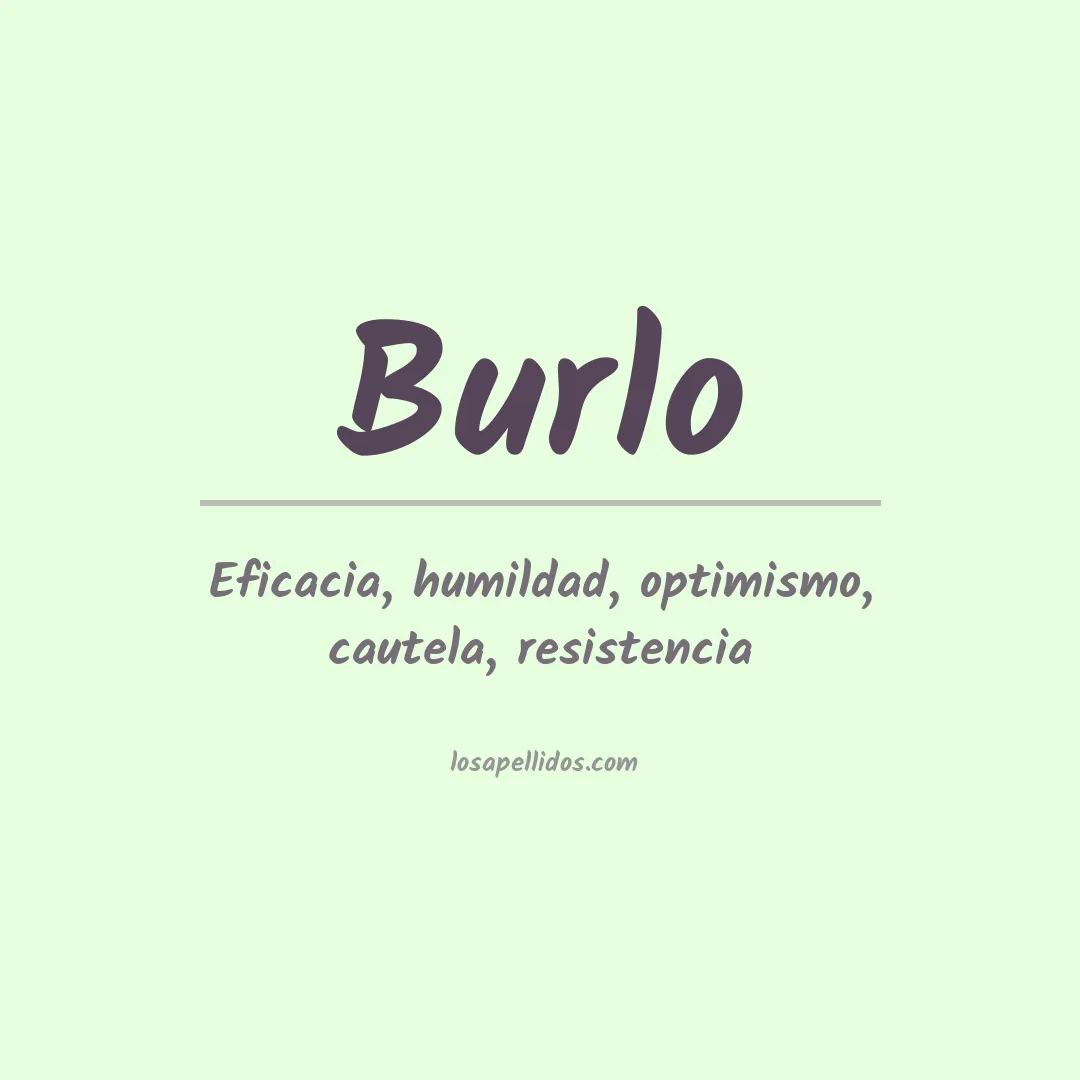 Apellido Burlo