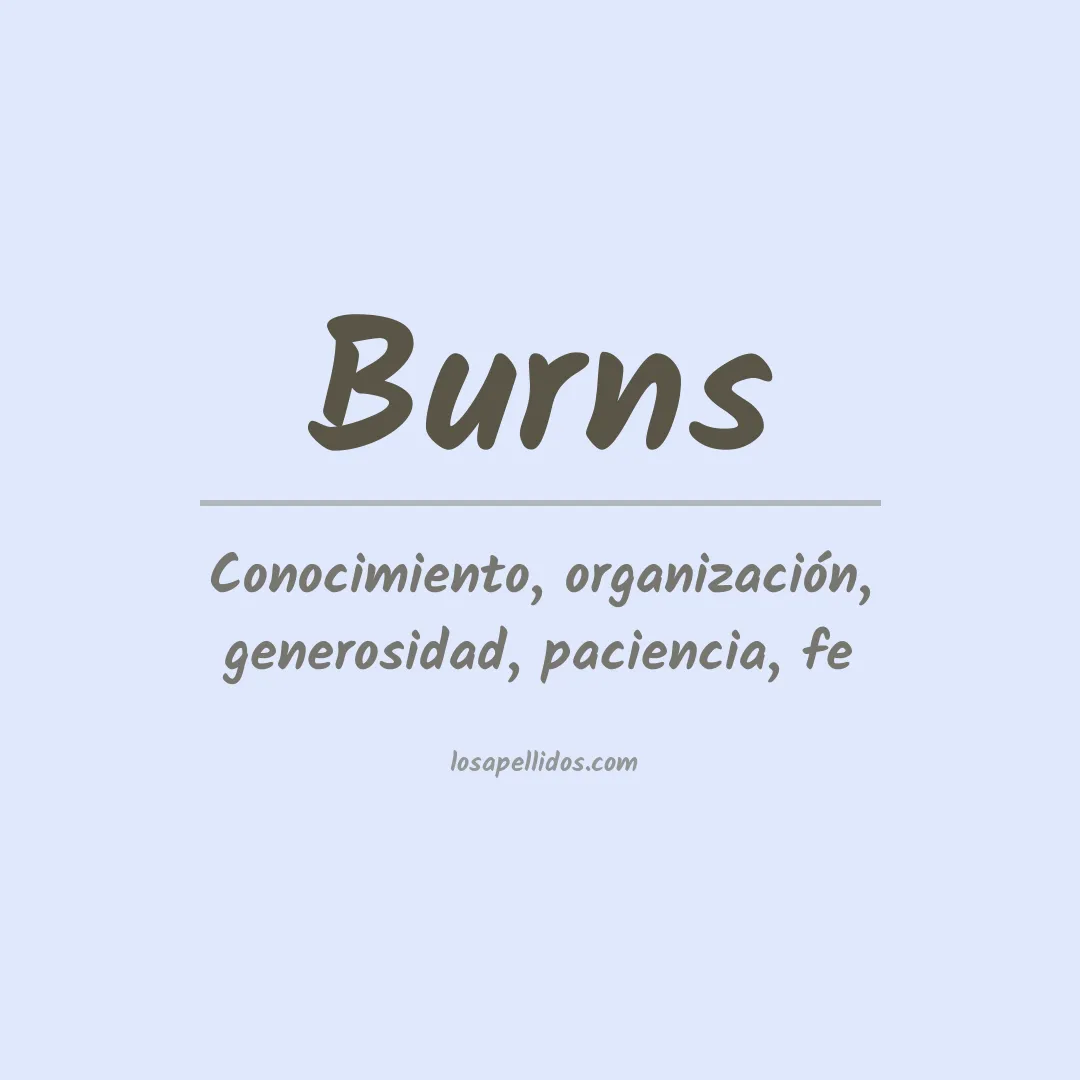 Apellido Burns