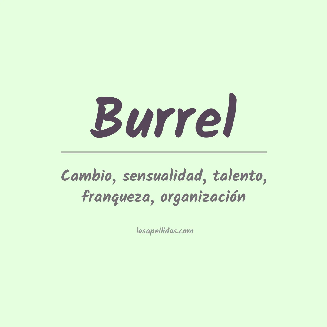 Apellido Burrel