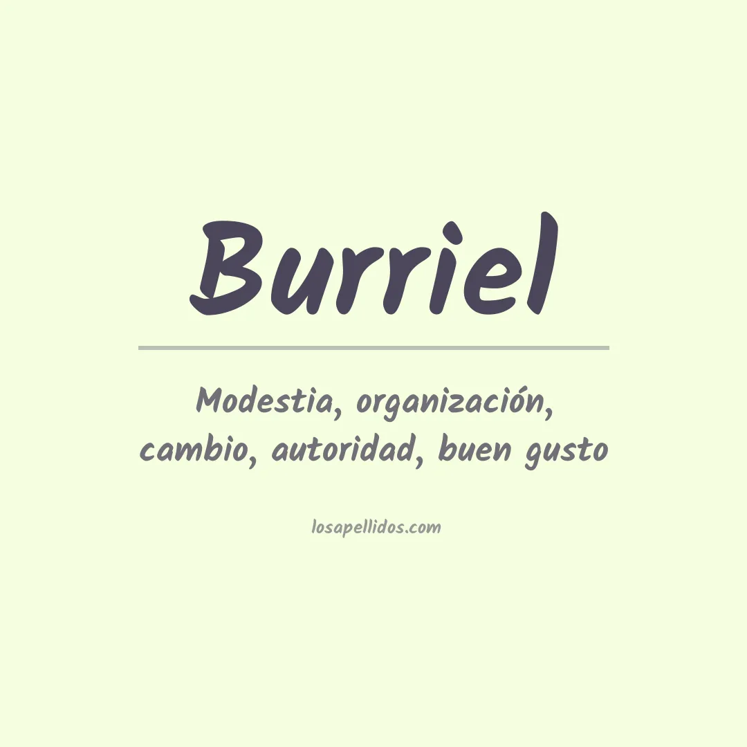 Apellido Burriel