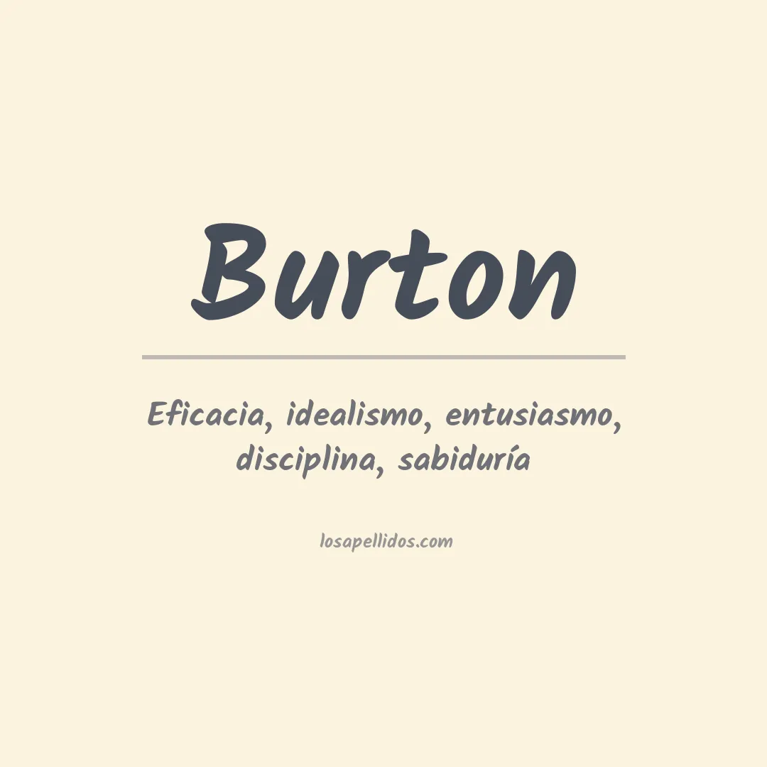 Apellido Burton