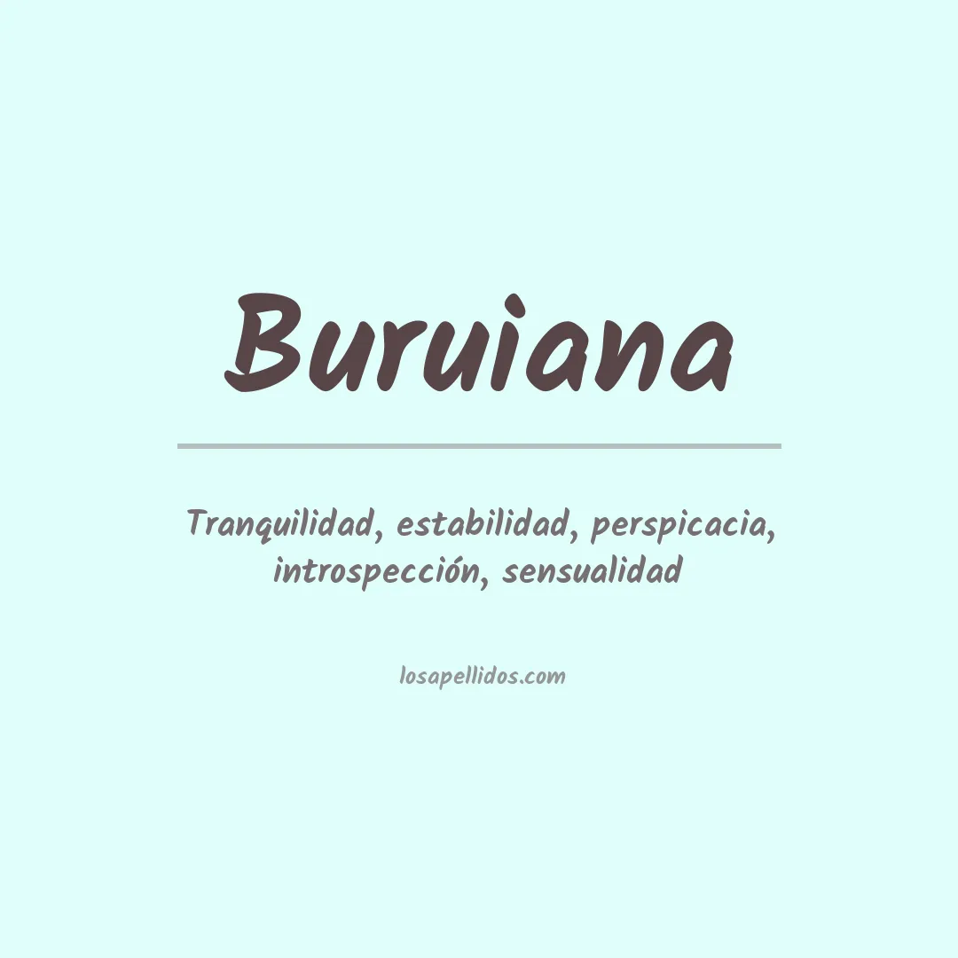 Apellido Buruiana