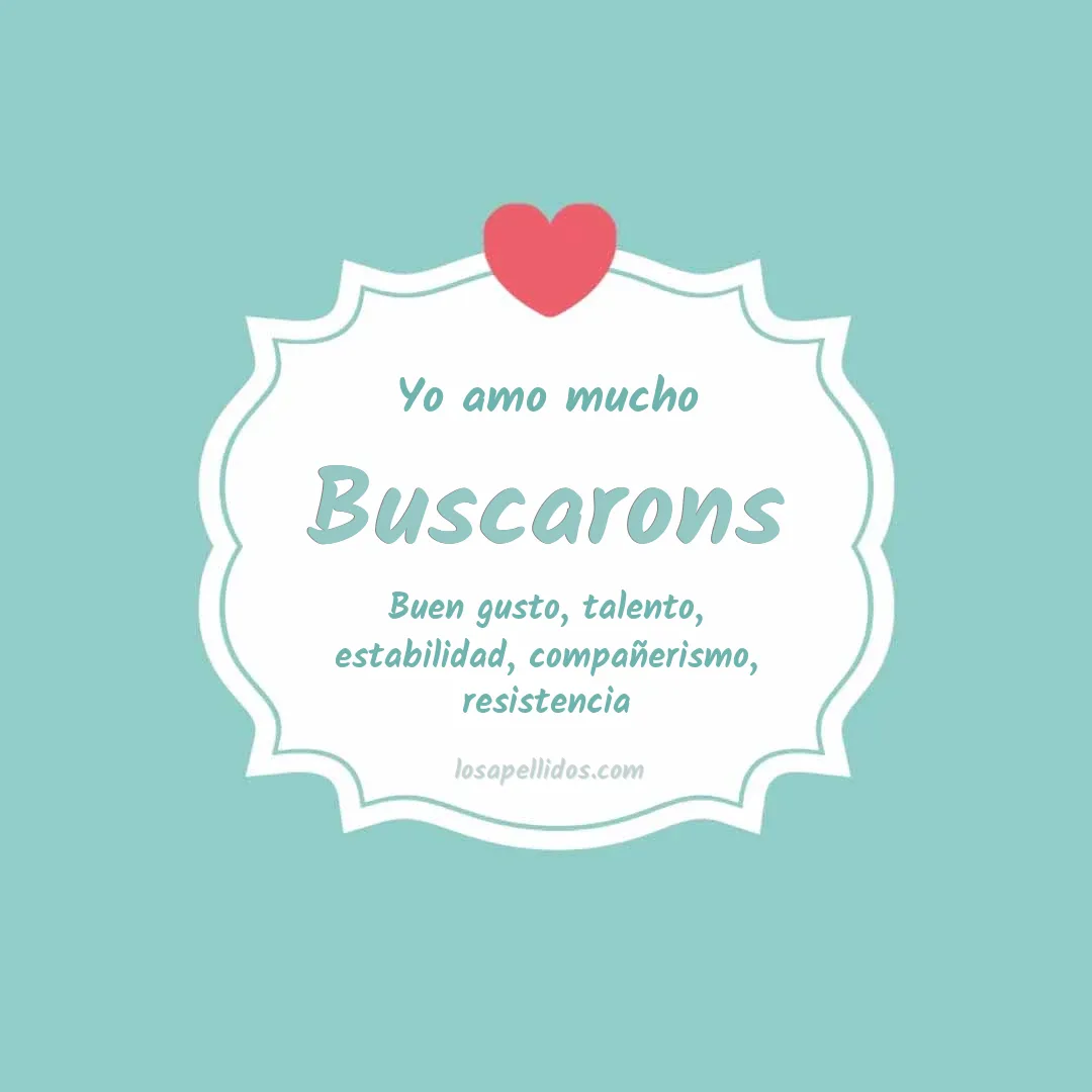 Yo amo mucho Buscarons