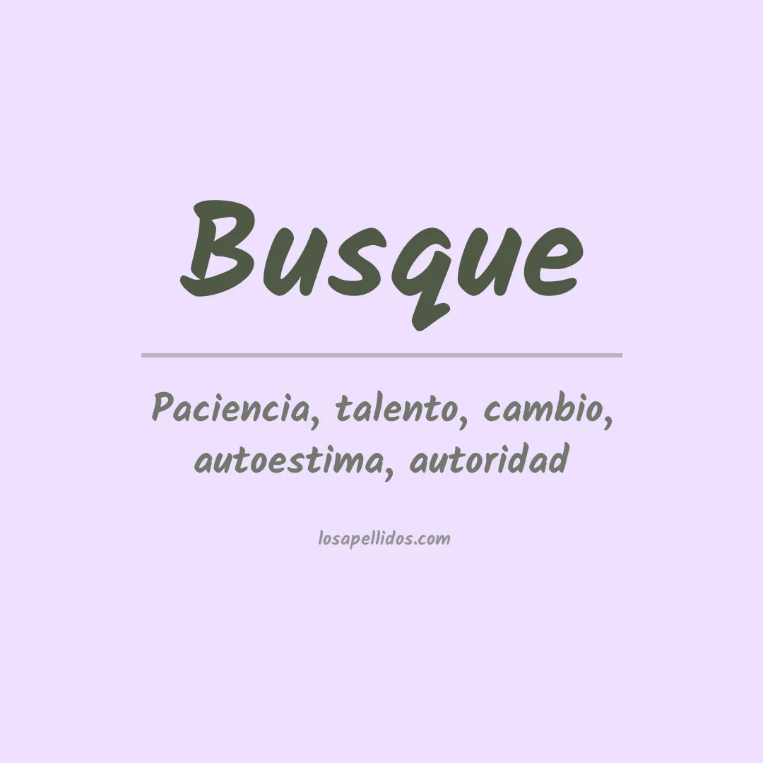Apellido Busque