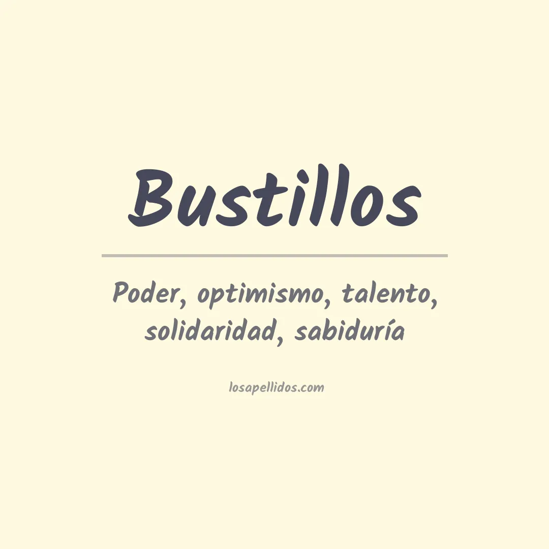Apellido Bustillos