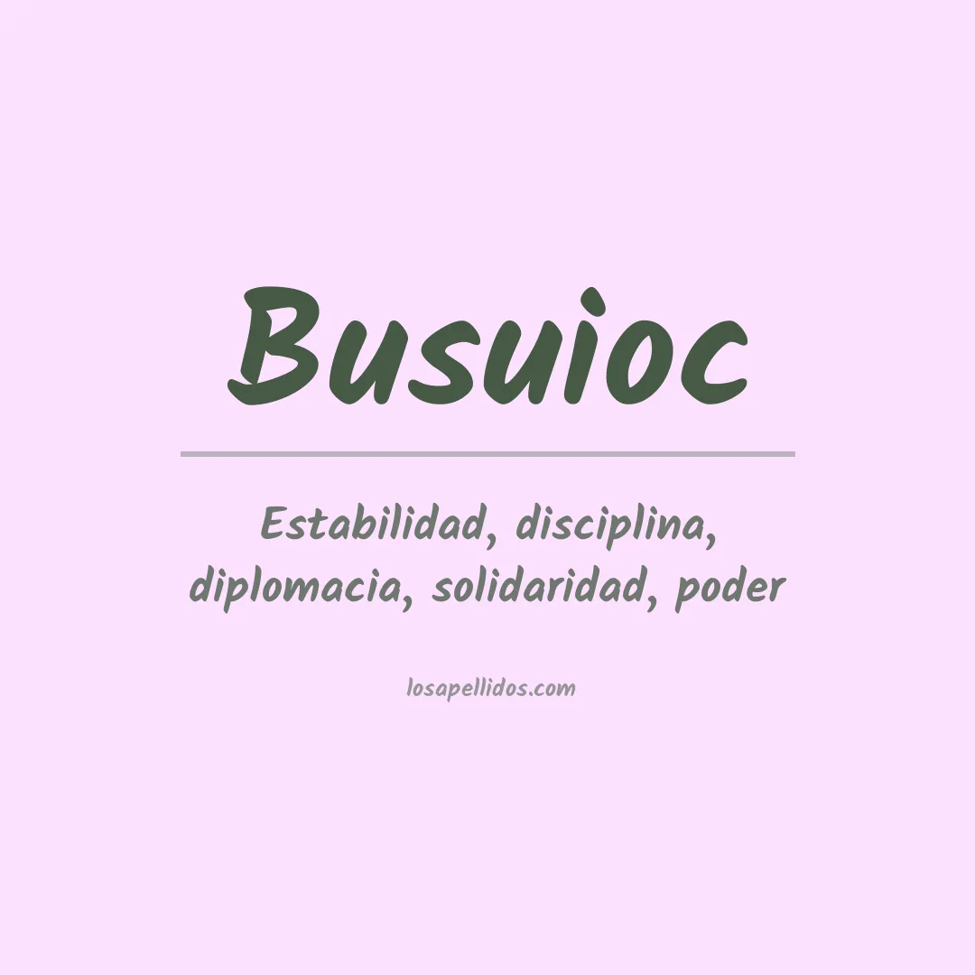 Apellido Busuioc