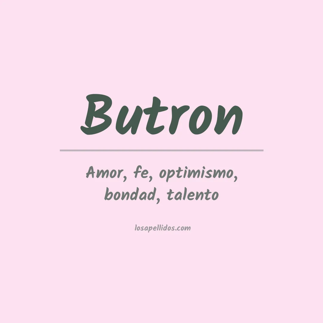 Apellido Butrón