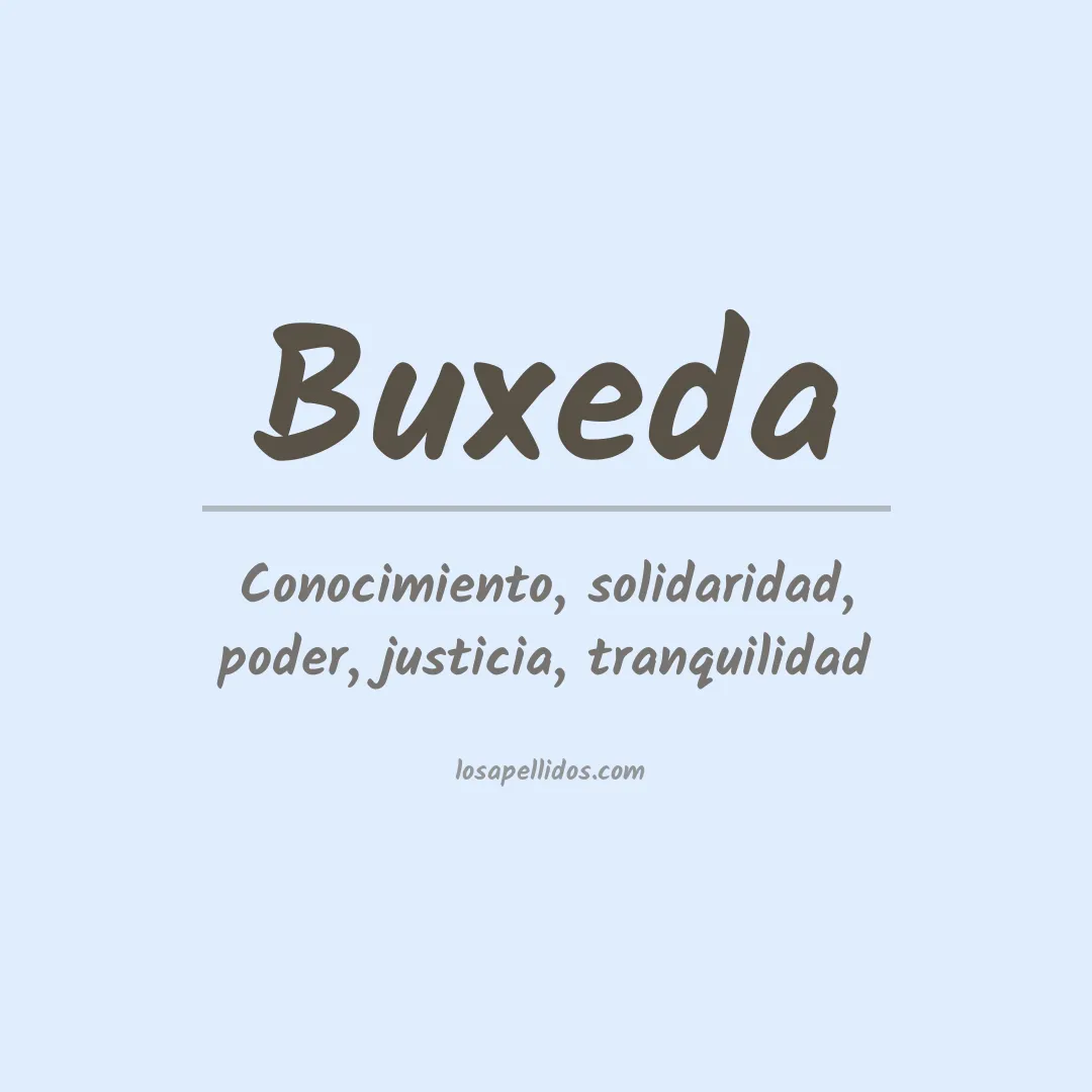 Apellido Buxeda