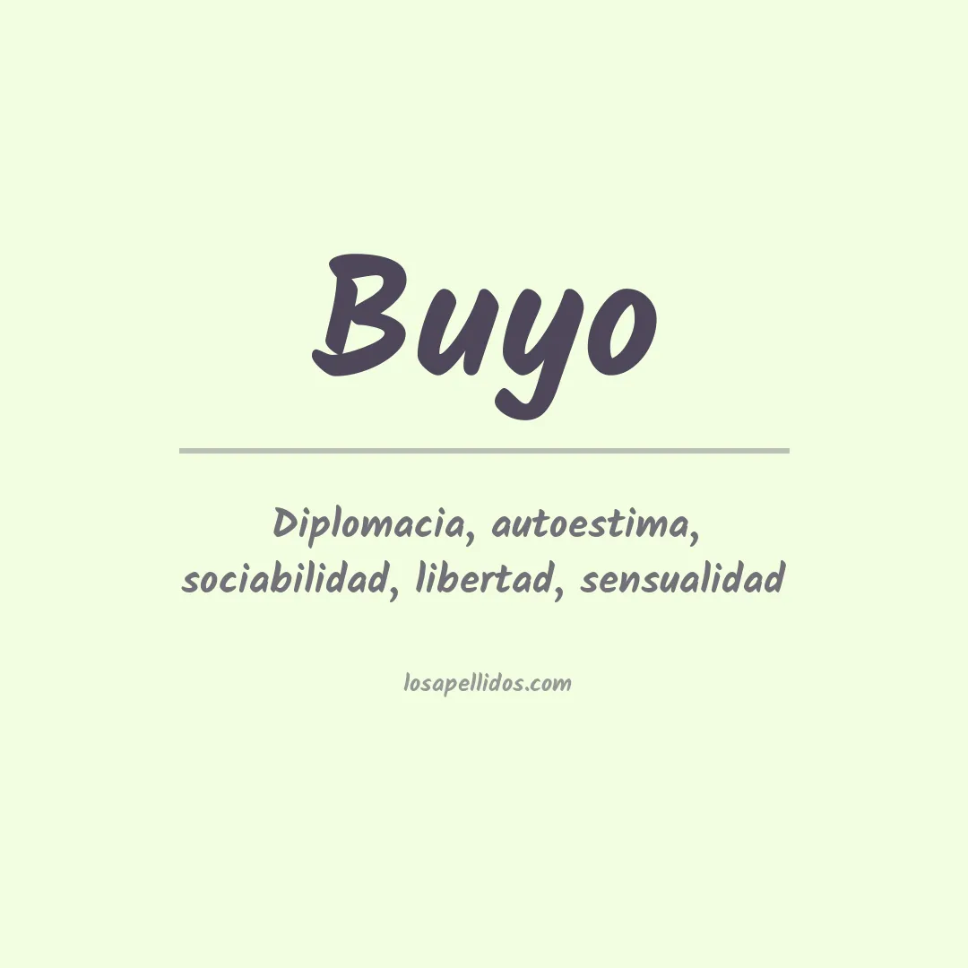 Apellido Buyo