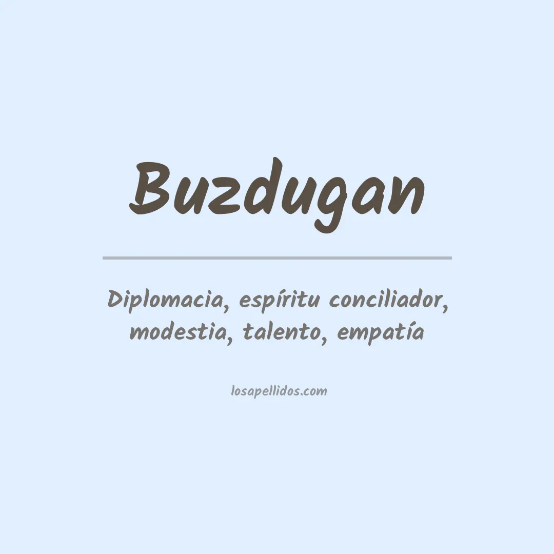 Apellido Buzdugan