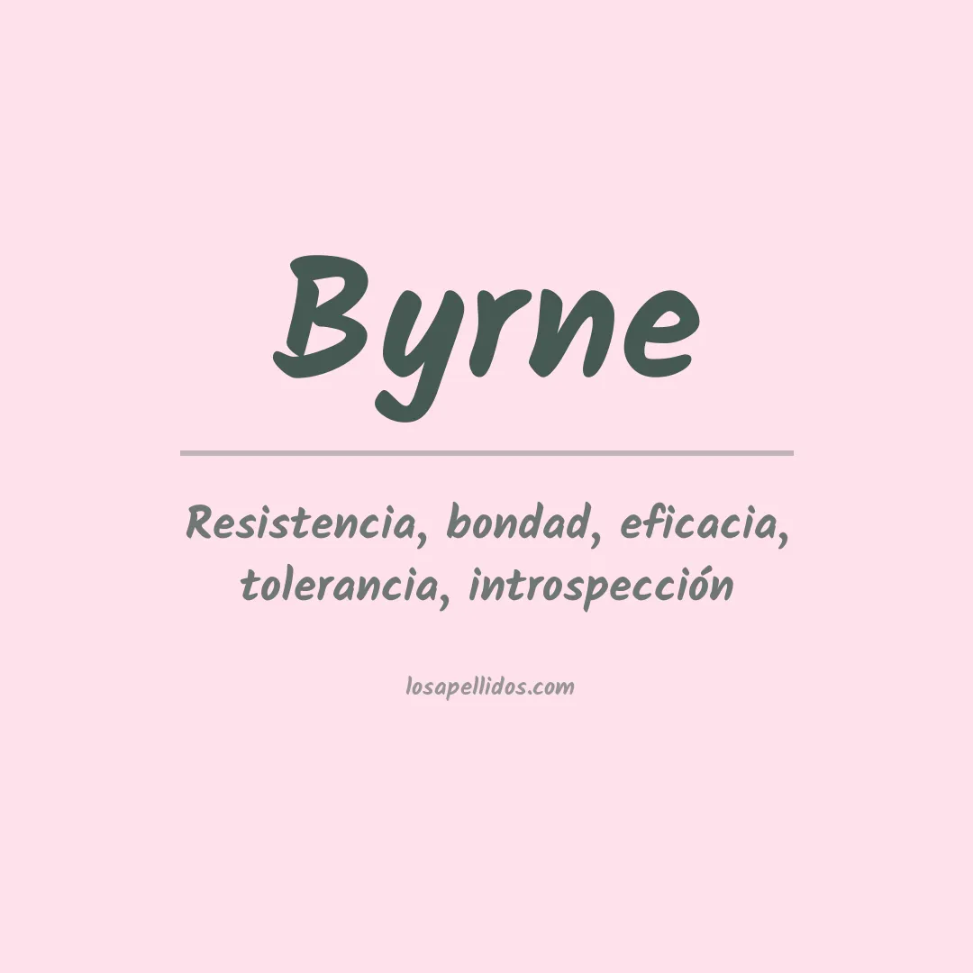 Apellido Byrne