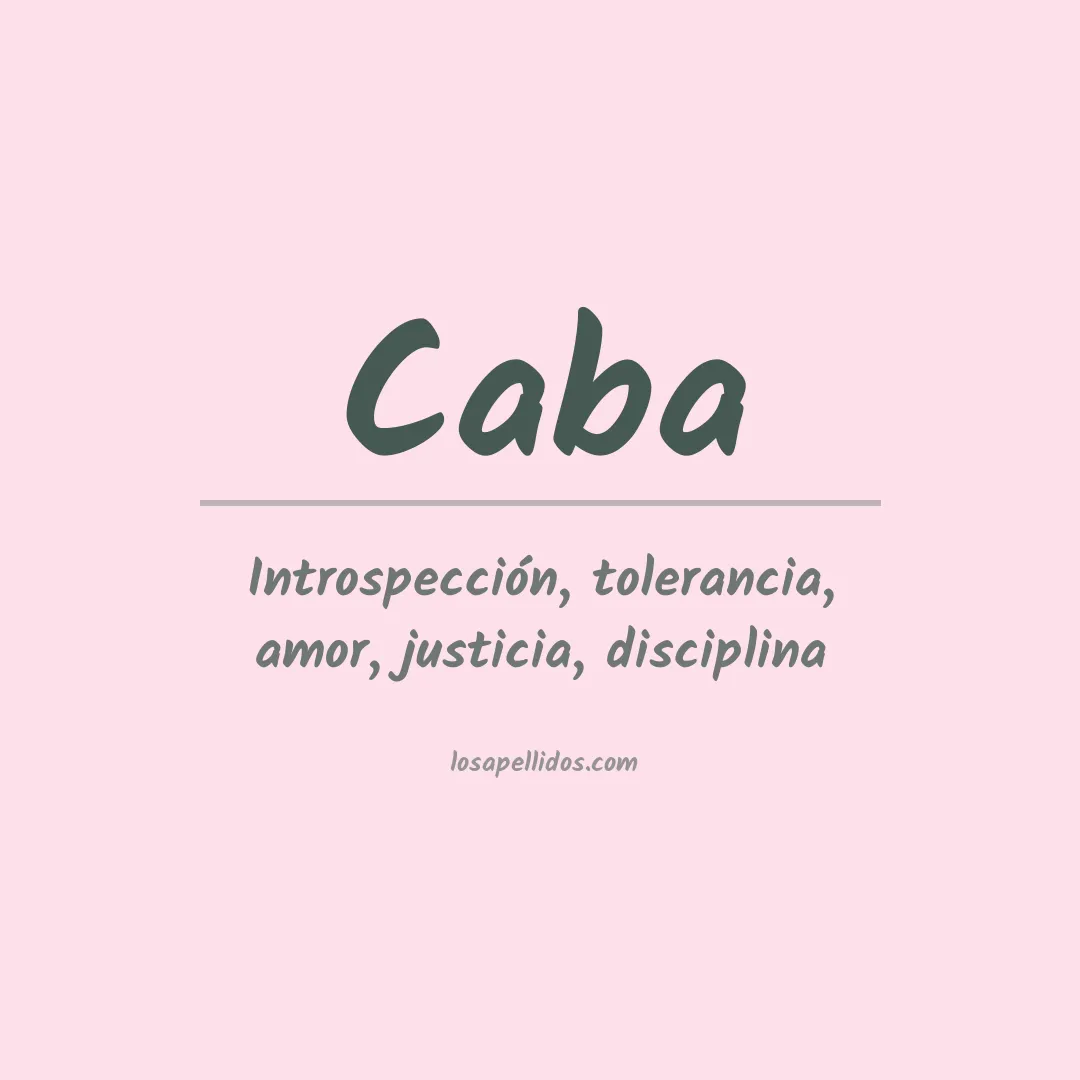 Apellido Caba