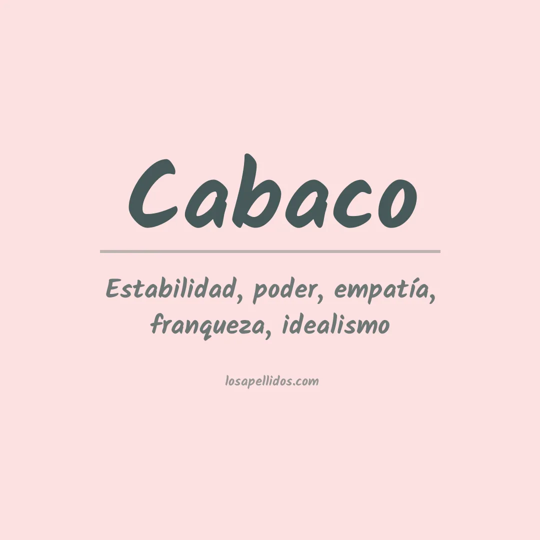 Apellido Cabaco