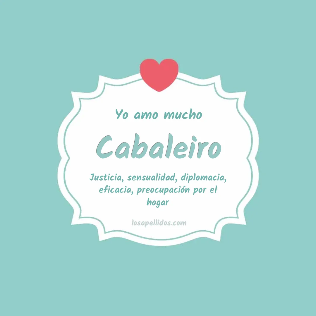 Yo amo mucho Cabaleiro