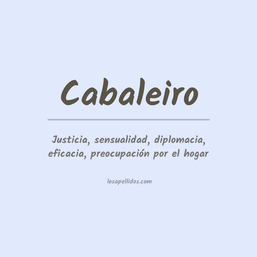 Apellido Cabaleiro