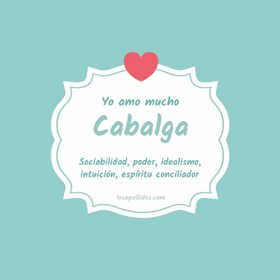 Yo amo mucho Cabalga