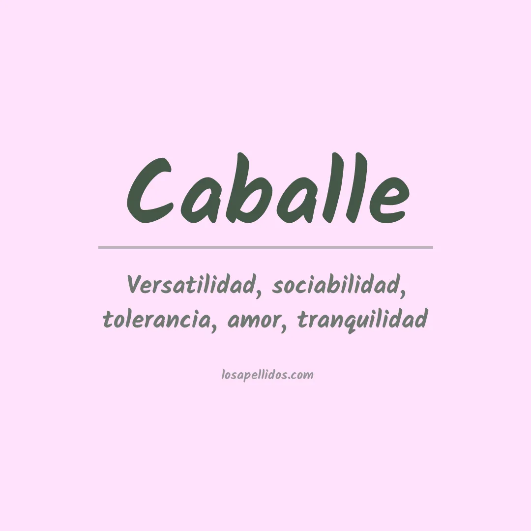 Apellido Caballe