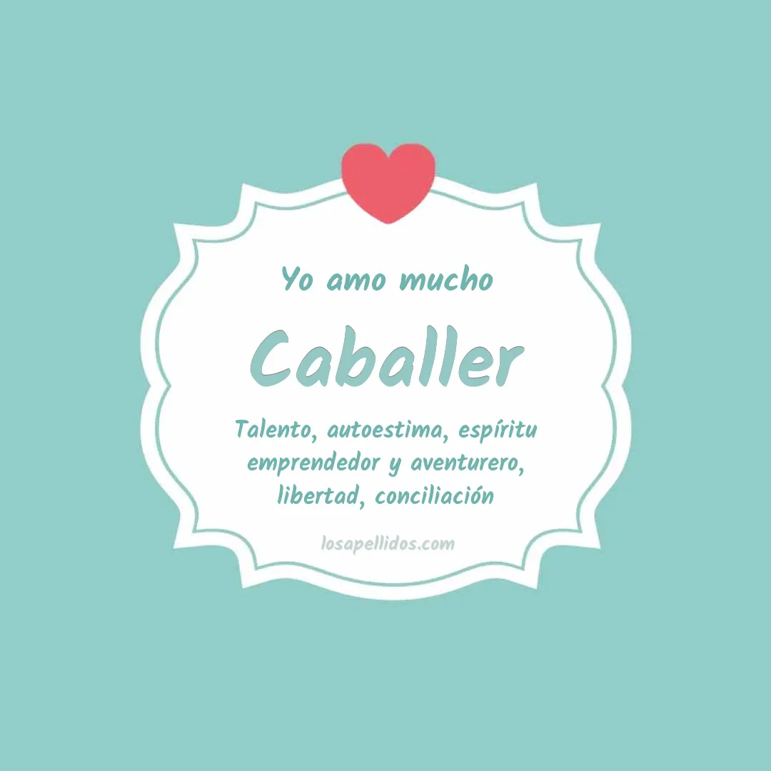 Yo amo mucho Caballer