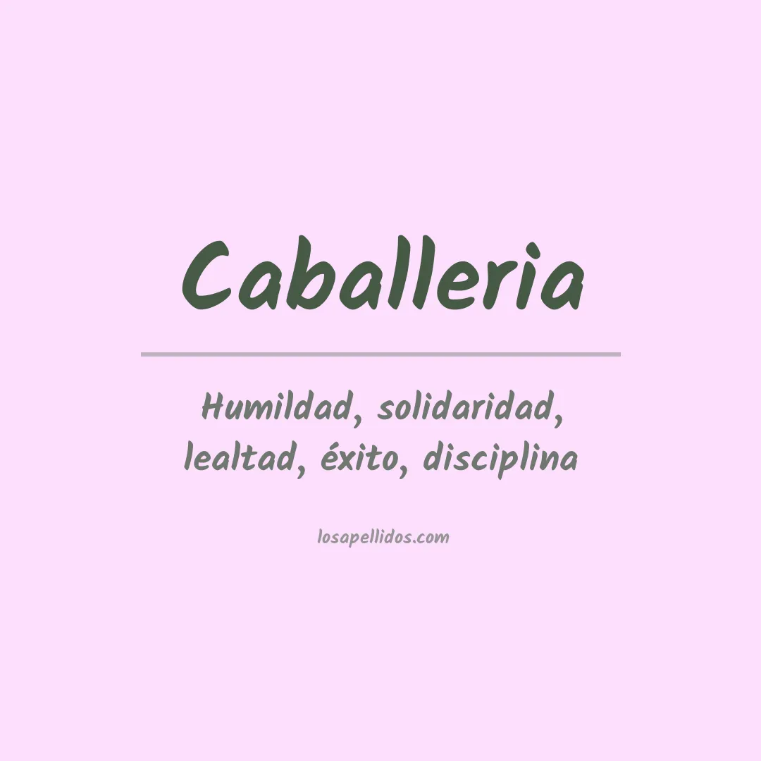 Apellido Caballeria