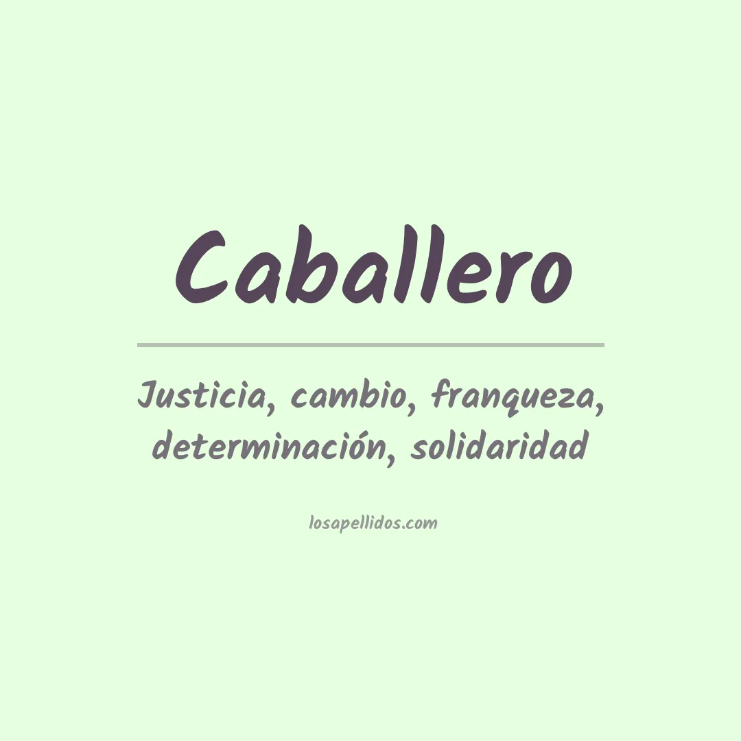 Apellido Caballero