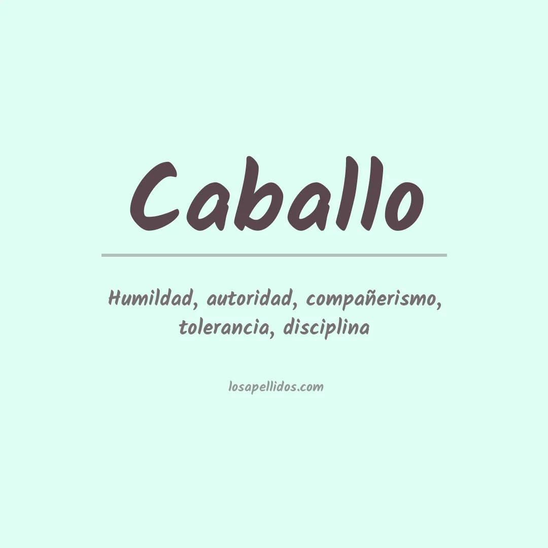 Apellido Caballo
