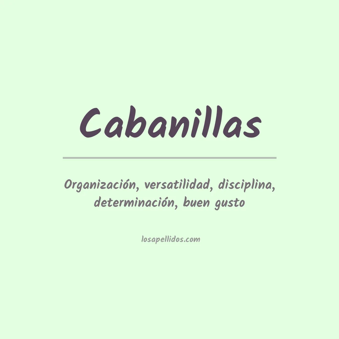 Apellido Cabanillas