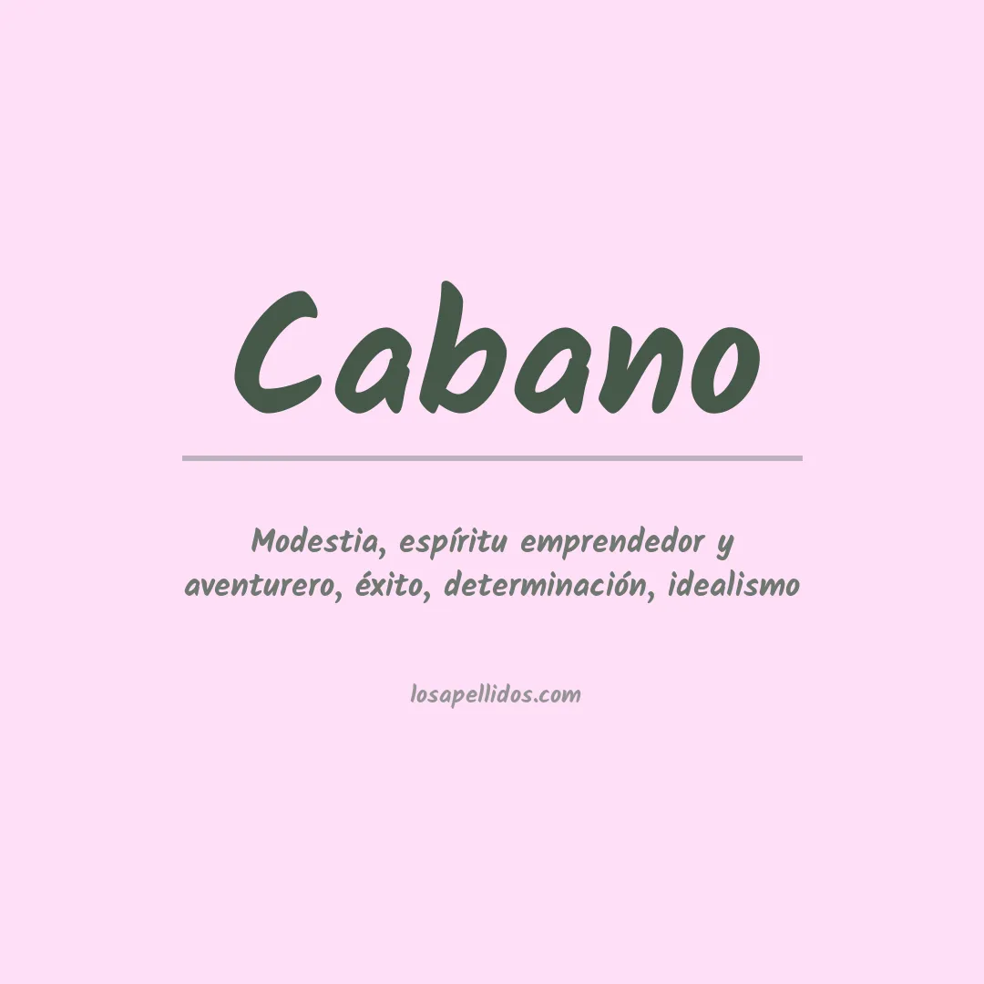 Apellido Cabano