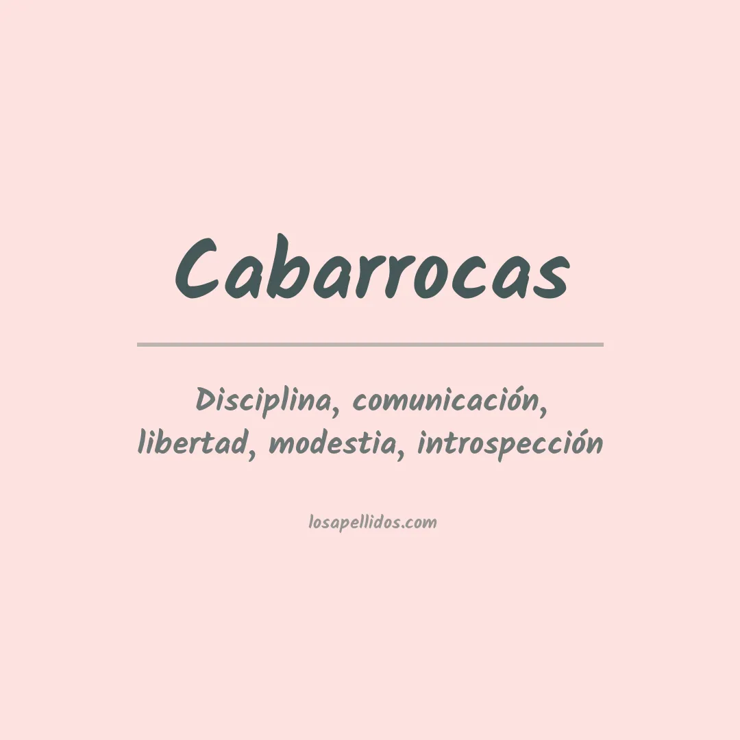 Apellido Cabarrocas