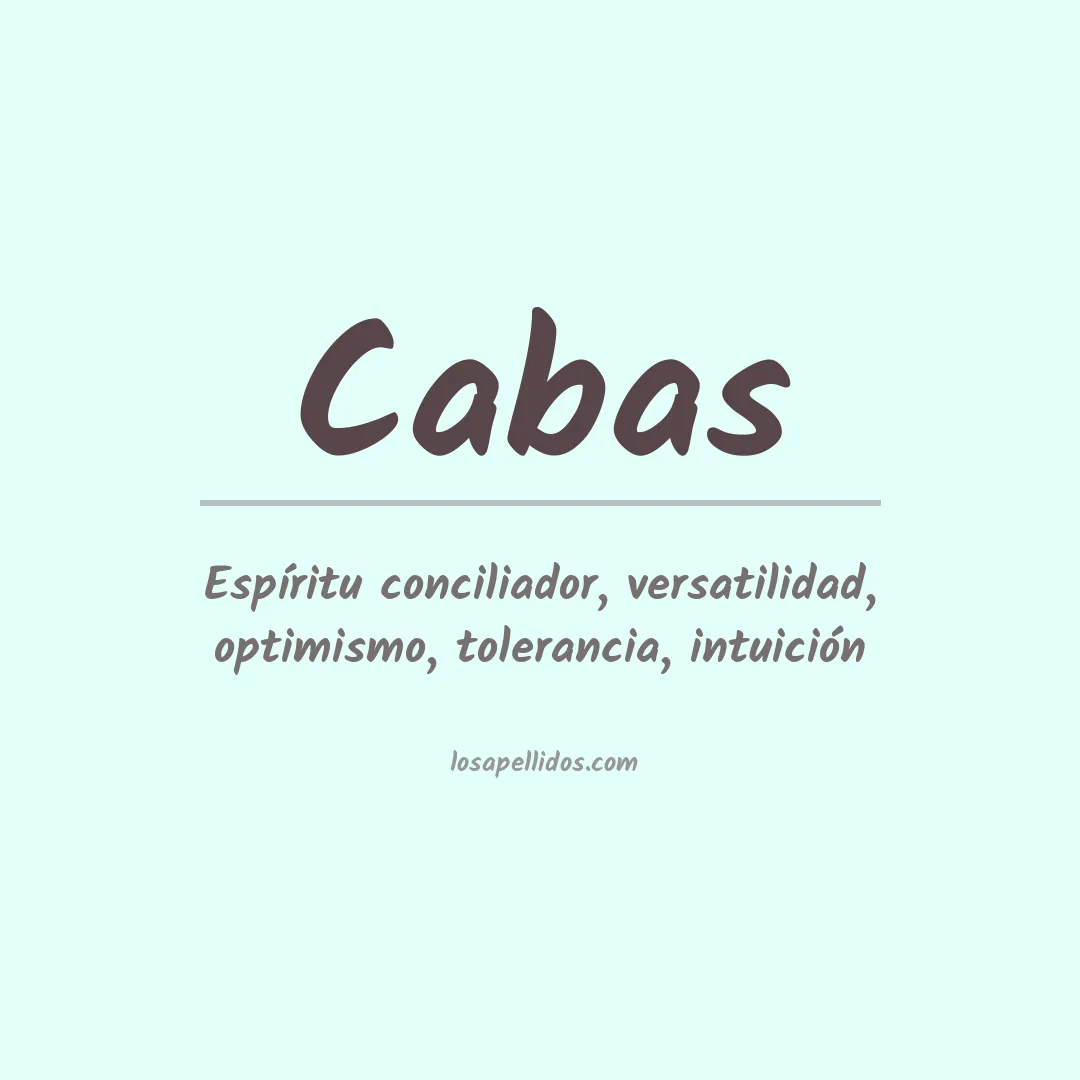 Apellido Cabas