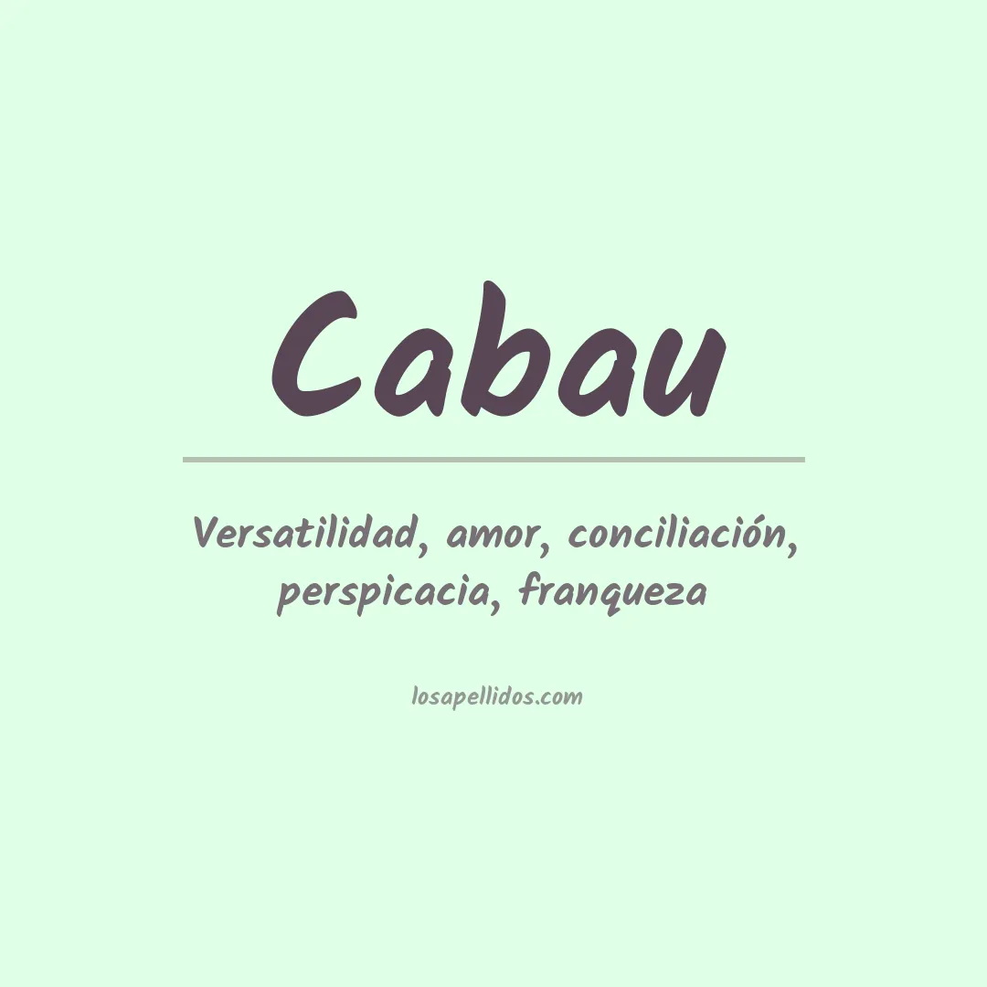 Apellido Cabau