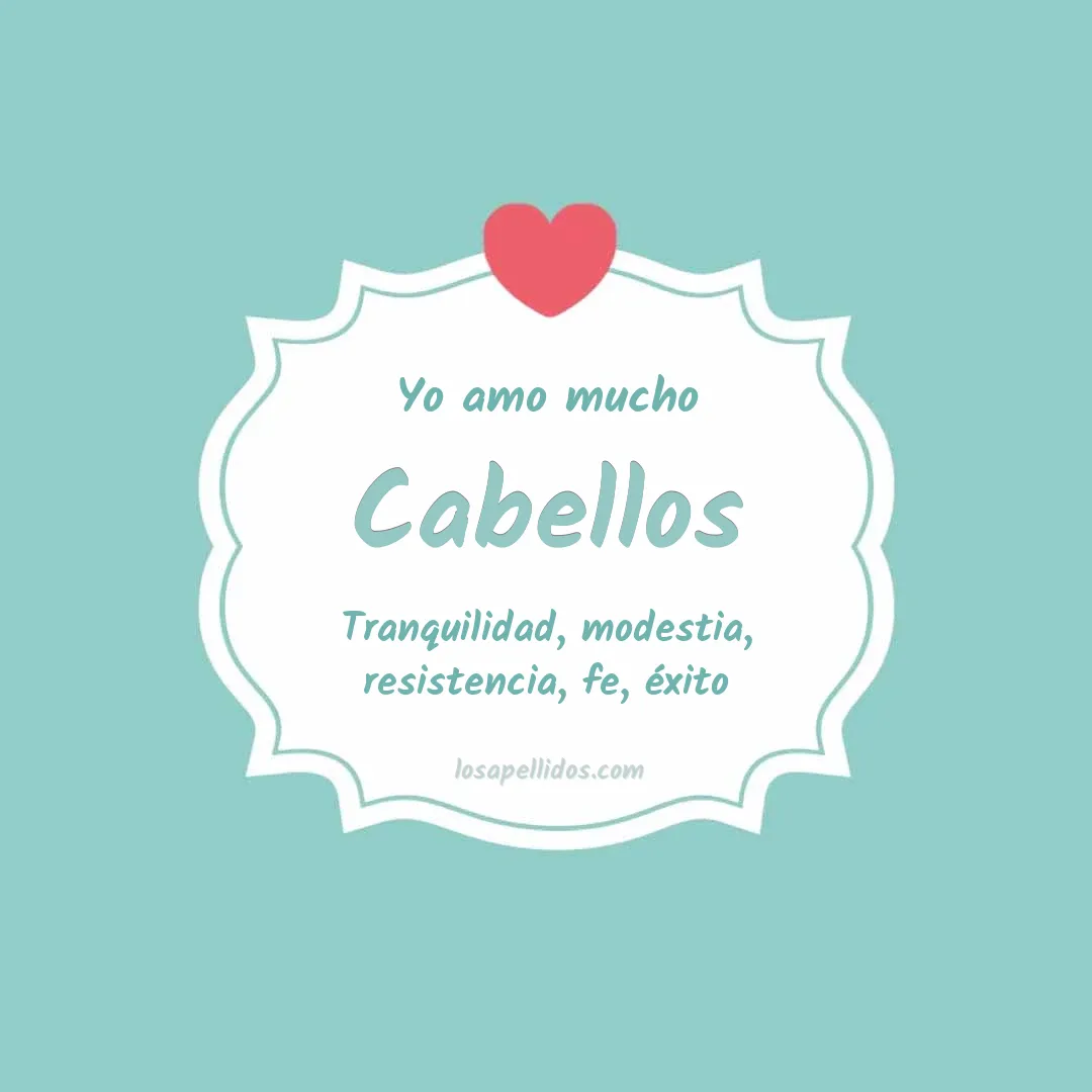 Yo amo mucho Cabellos