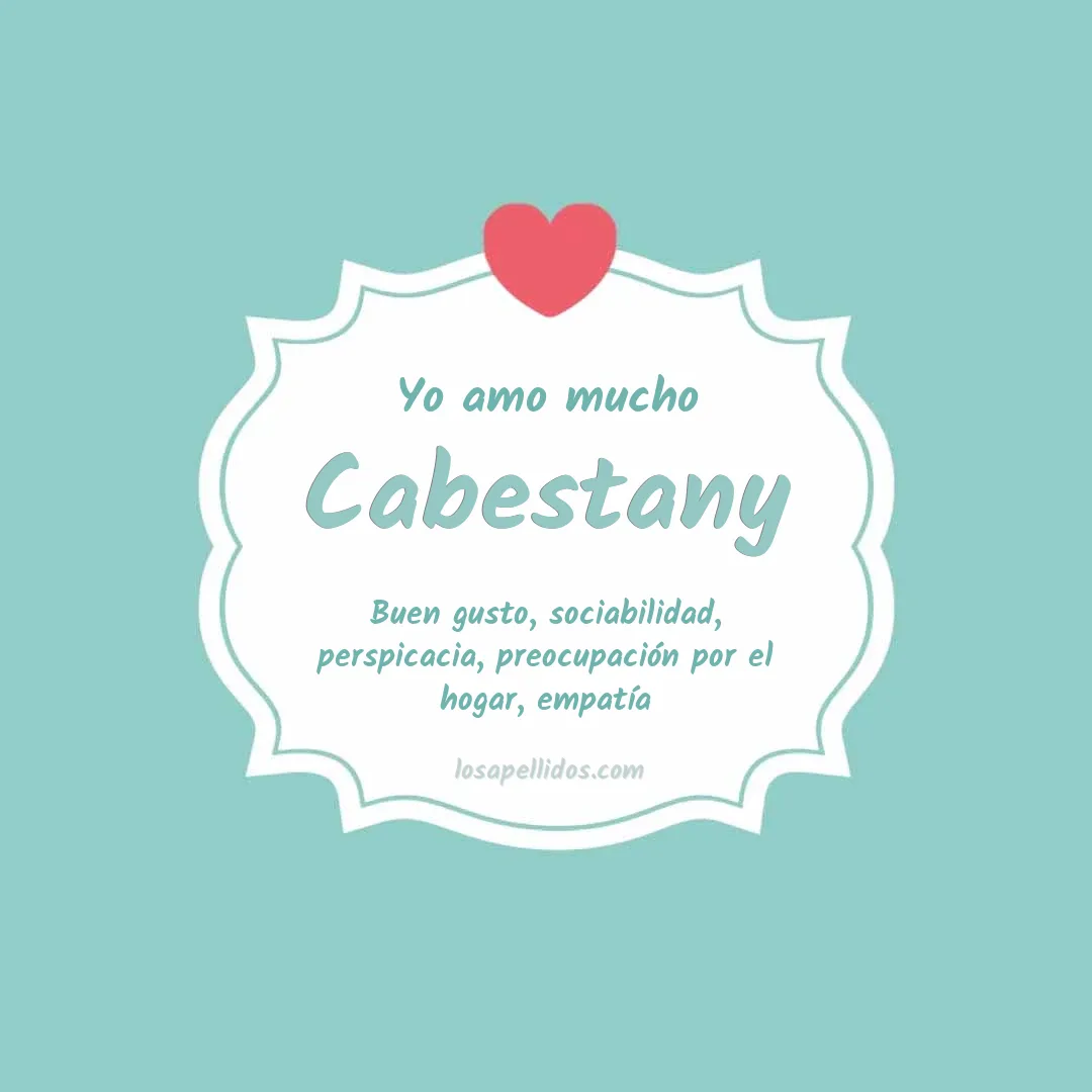 Yo amo mucho Cabestany