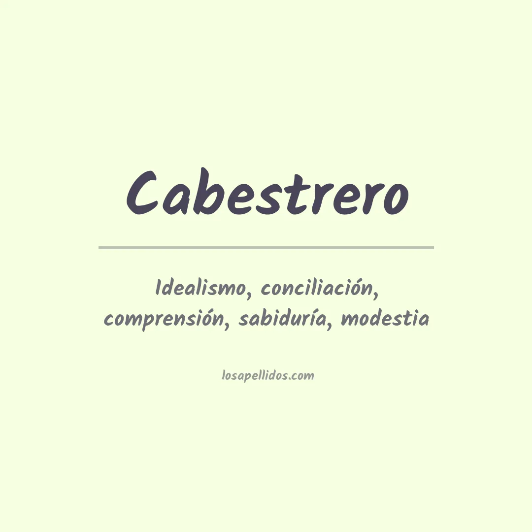 Apellido Cabestrero