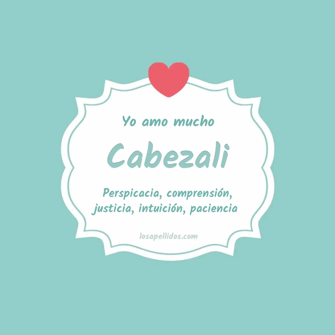 Yo amo mucho Cabezali